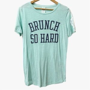 PINK Victorias Secret Brunch So Hard Graphic Tee Women’s Size Small